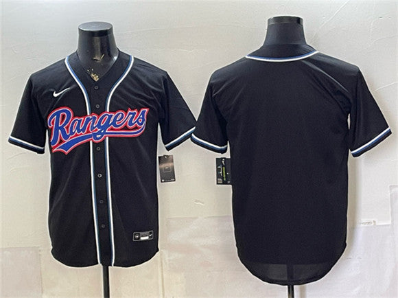 Custom Texas Rangers black Fashion jersey