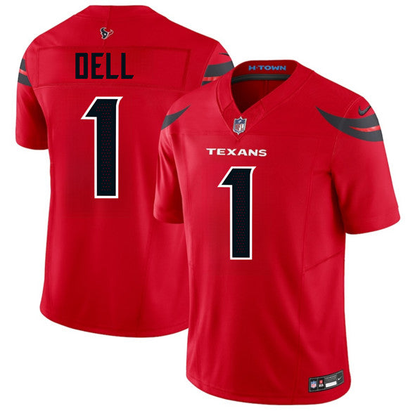 Tank Dell Houston Texans red Vapor jersey