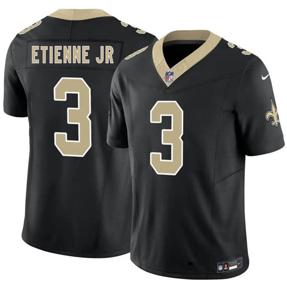 Travis Etienne Jr New Orleans Saints black Vapor jersey