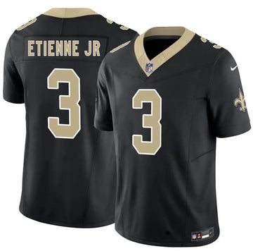 Travis Etienne Jr New Orleans Saints black Vapor jersey
