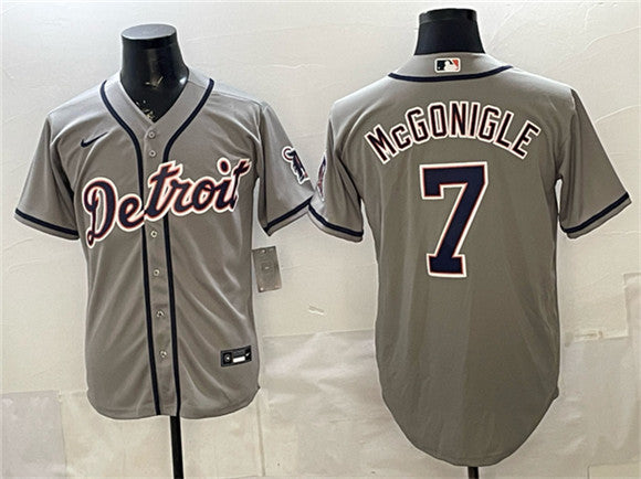 Kevin McGonigle Detroit Tigers gray jersey