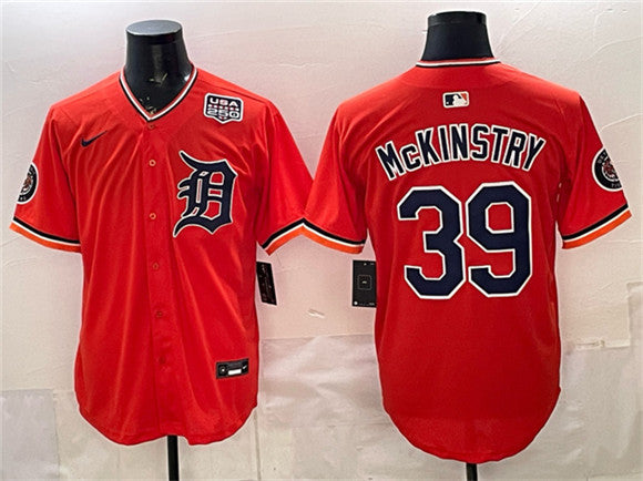 Zach McKinstry Detroit Tigers orange Vapor jersey