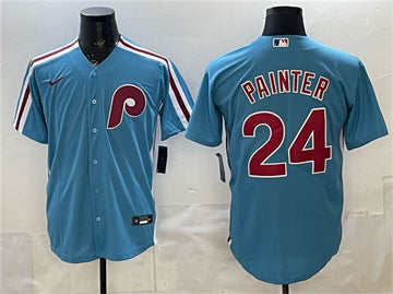 Andrew Painter Philadelphia Phillies blue jersey