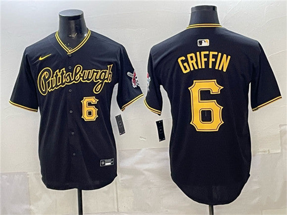 Konnor Griffin Pittsburgh Pirates black Limited jersey