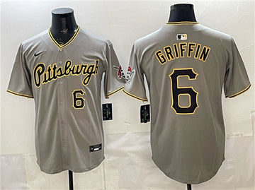Konnor Griffin Pittsburgh Pirates gray Limited jersey
