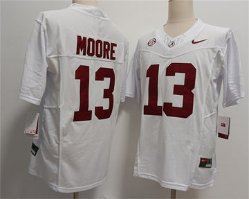 Malachi Moore Alabama Crimson Tide white jersey