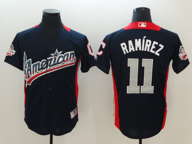 Jose Ramirez American League All-Star navy All-Star jersey