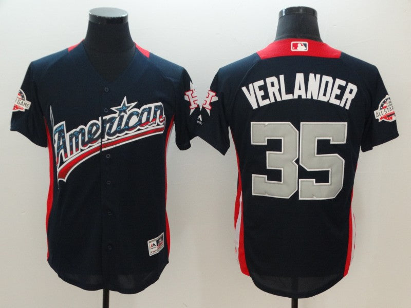 Justin Verlander American League All-Star navy All-Star jersey