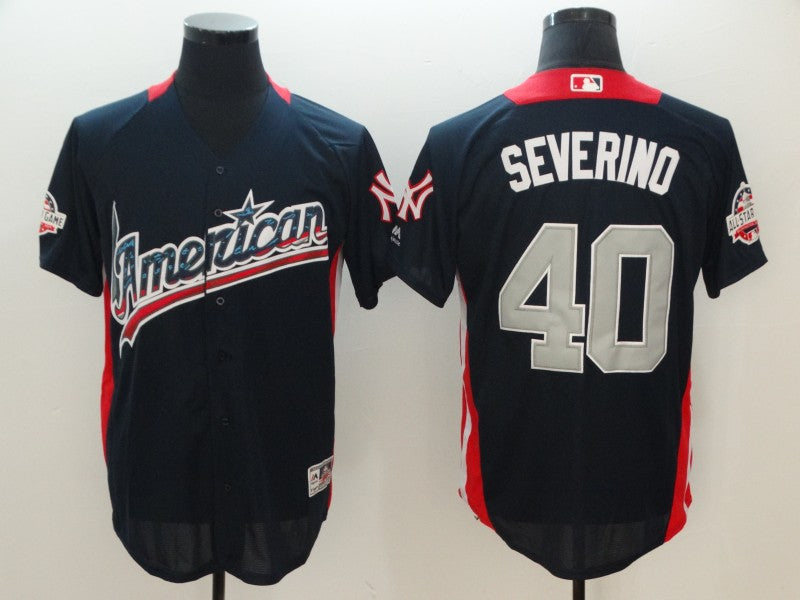 Luis Severino American League All-Star navy All-Star jersey