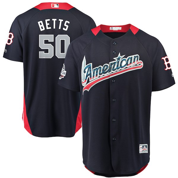 Mookie Betts American League All-Star navy All-Star jersey