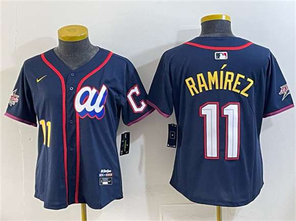 Jose Ramirez American League All-Star navy All-Star jersey