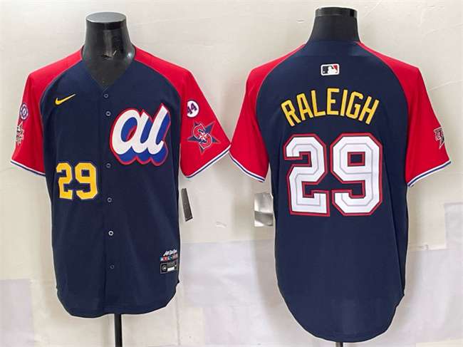 Cal Raleigh American League All-Star navy-red All-Star jersey