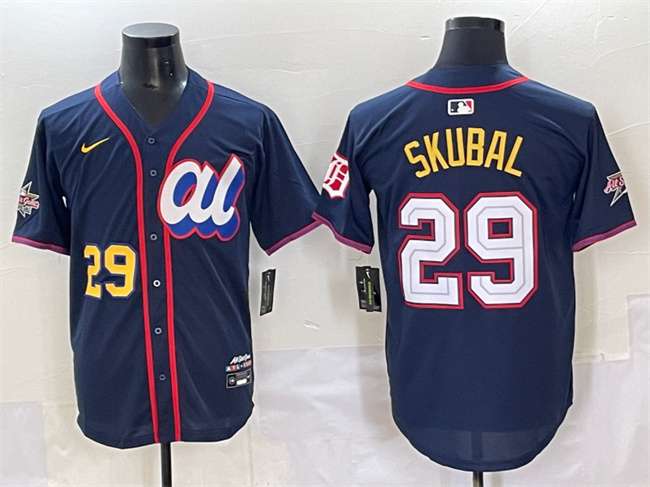 Tarik Skubal American League All-Star navy All-Star jersey