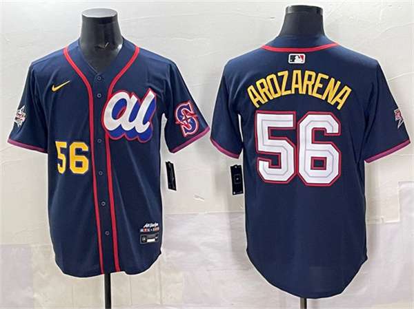 Randy Arozarena American League All-Star navy All-Star jersey