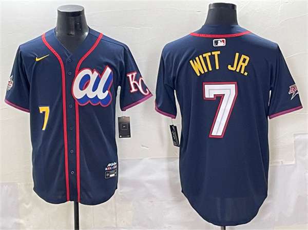 Bobby Witt Jr American League All-Star navy All-Star jersey