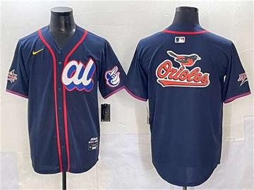 Baltimore Orioles Team Big Logo American League All-Star navy All-Star jersey