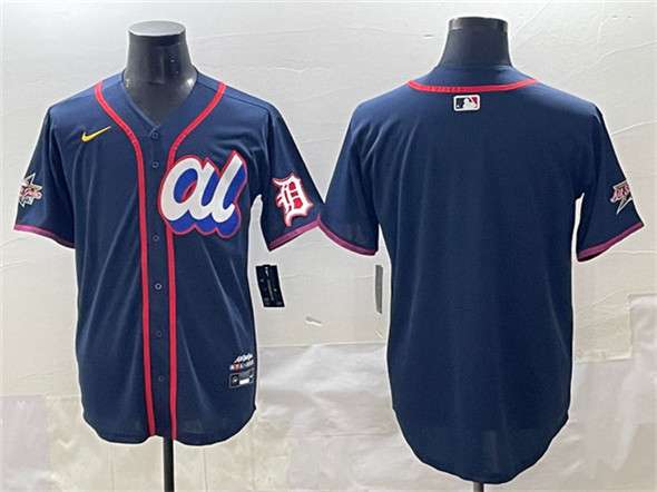 Detroit Tigers Blank American League All-Star navy All-Star jersey
