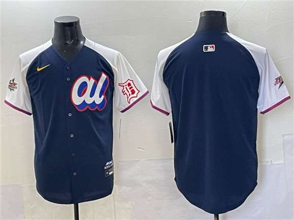Detroit Tigers Blank American League All-Star navy All-Star jersey