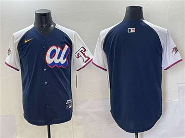 Texas Rangers Blank American League All-Star navy All-Star jersey