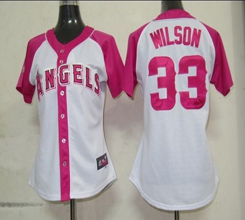 CJ Wilson Los Angeles Angels white-pink Fashion jersey