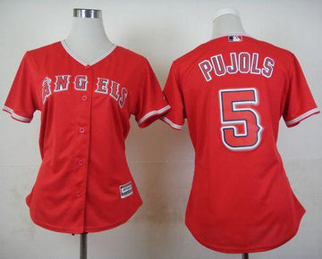 Albert Pujols Los Angeles Angels red Alternate jersey