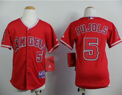 Albert Pujols Los Angeles Angels red jersey