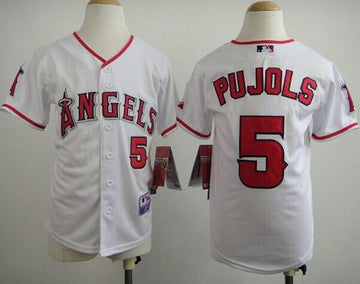 Albert Pujols Los Angeles Angels white jersey
