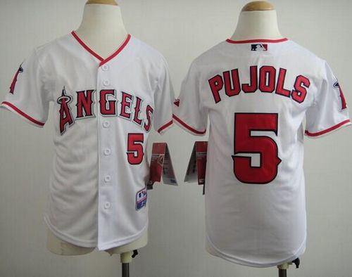Albert Pujols Los Angeles Angels white jersey