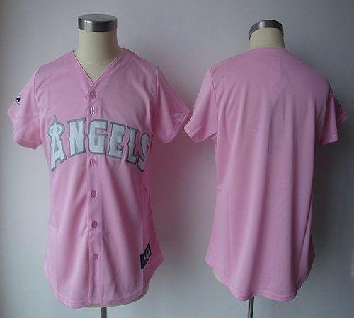 Custom Los Angeles Angels pink Fashion jersey