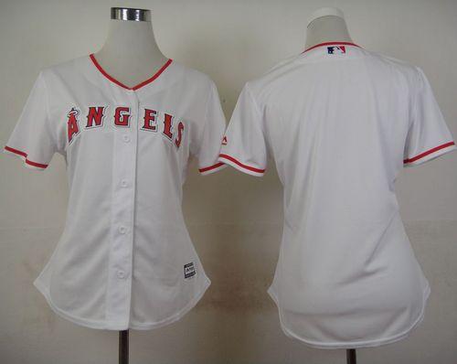 Custom Los Angeles Angels white Home jersey