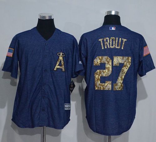 Los Angeles Angels blue Salute To Service jersey