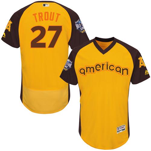 Los Angeles Angels gold All-Star jersey