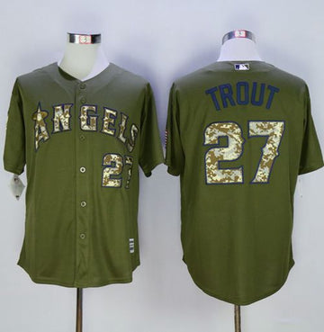Los Angeles Angels green Camo jersey