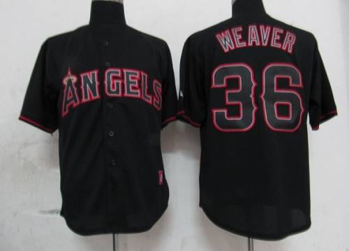 Los Angeles Angels black Fashion jersey