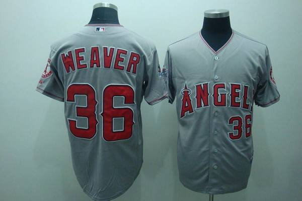 Los Angeles Angels grey jersey