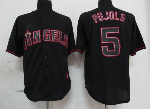 Los Angeles Angels black Fashion jersey