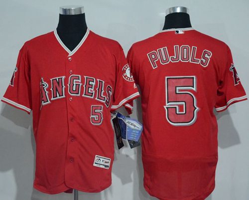 Los Angeles Angels red Authentic jersey