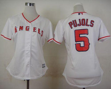 Los Angeles Angels white Home jersey