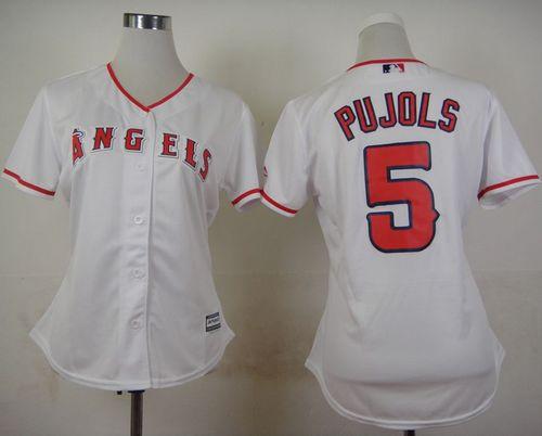 Los Angeles Angels white Home jersey