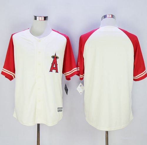 Los Angeles Angels cream-red jersey