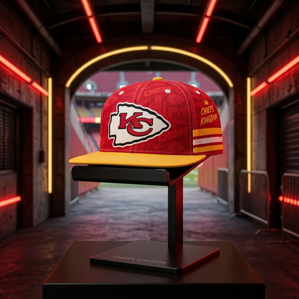 Kansas City Chiefs Classic Snapback Cap - Studio View
