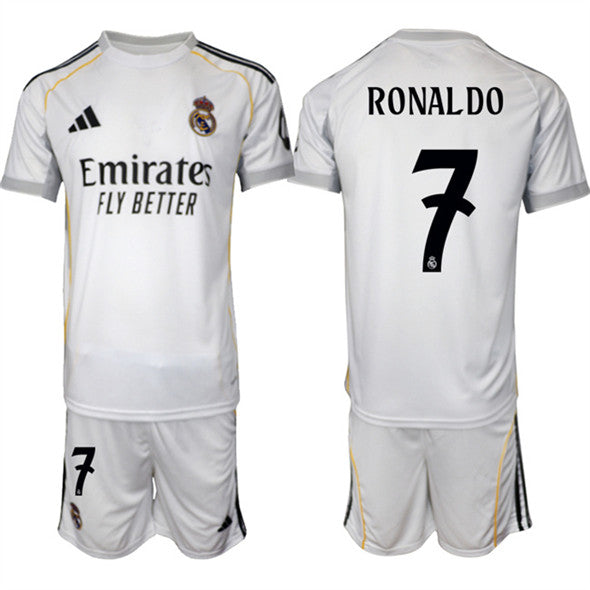 Ronaldo Real Madrid white Home jersey