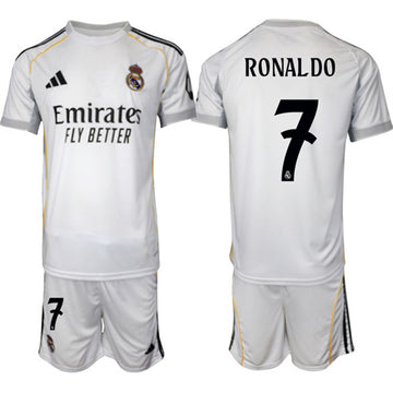 Ronaldo Real Madrid white Home jersey