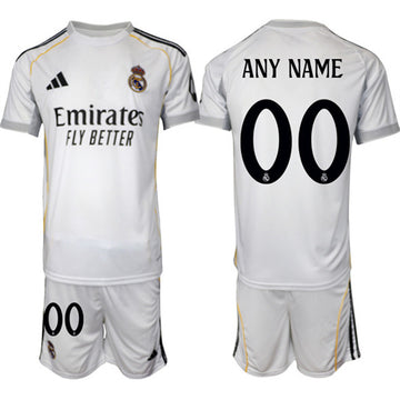 Custom Real Madrid white Home jersey