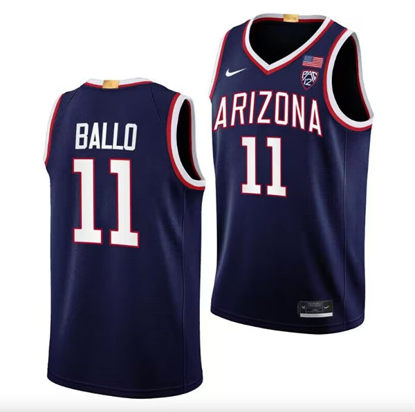 Custom Arizona Wildcats navy jersey