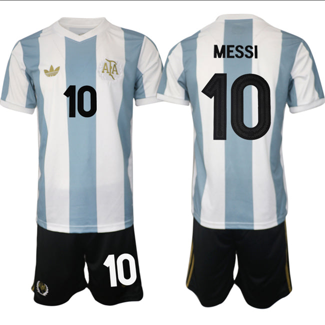 Lionel Messi Argentina National Team white-blue Home jersey