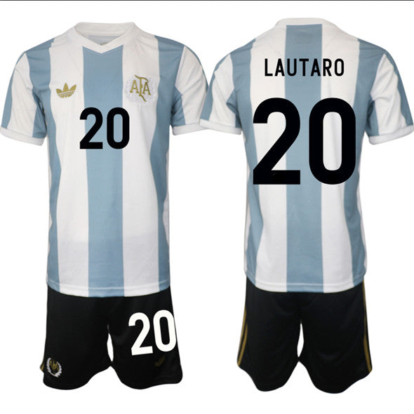 Lautaro Argentina National Team white-blue Home jersey