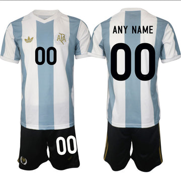 Custom Argentina National Team white-blue Home jersey