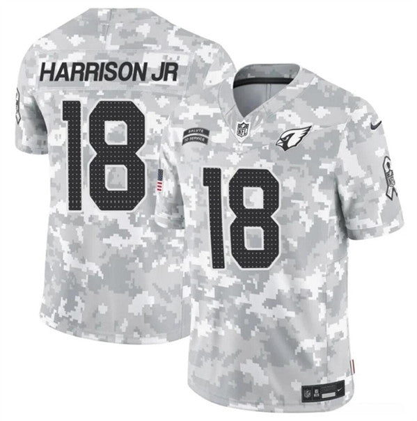 Marvin Harrison Jr Arizona Cardinals camo Salute To Service jersey