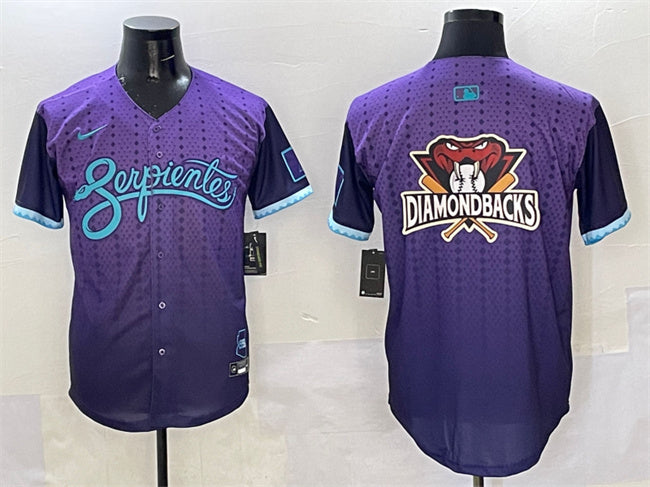 Team Big Logo Arizona Diamondbacks purple City Connect jersey